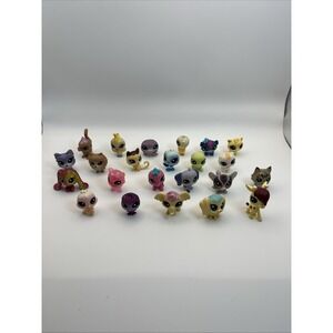 Authentic Littlest Pet Shop LPS Monkey Lot 23 PCs - Cats Dog Giraff Elephant Ect